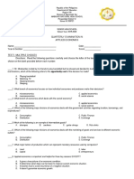 Senior High School Quarterly Exam in Applied Economics