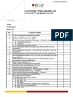 Cheklist Permohonan Perpanjang Lisensi PDF