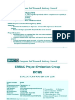 Errac Project Evaluation Rosin Traincom Euromain
