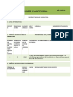 Informe Parcial de Asignatura