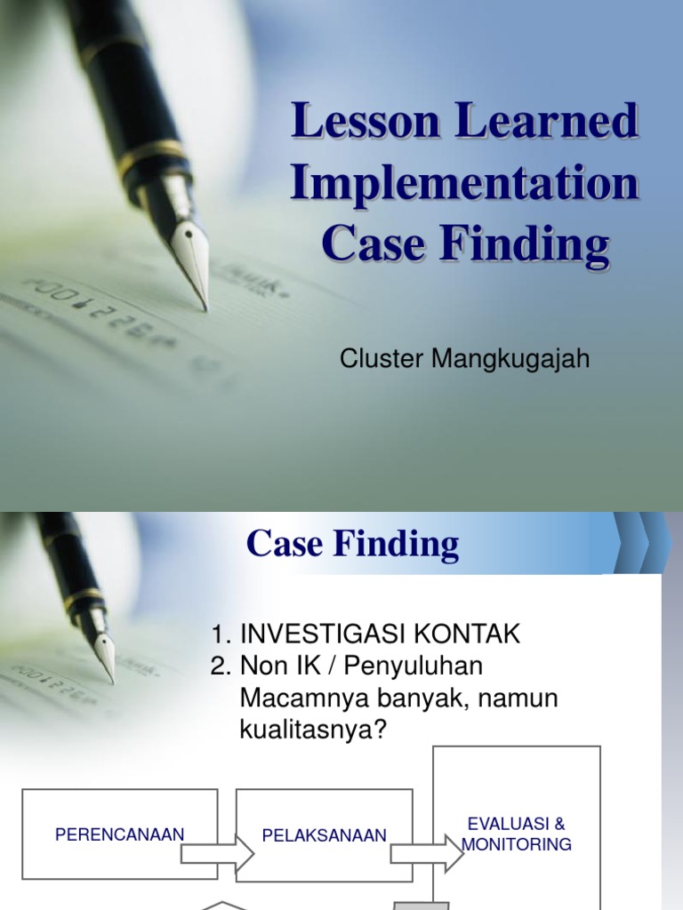 Lesson Learned | PDF