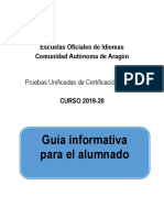 Guía PUC Certificación Idiomas Aragón