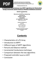 MPPT Techniques Comparison
