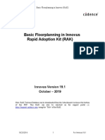 Basic Floorplanning in Innovus Implementation System 19.1