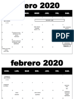 Actividades 2020 - Pastores