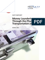 Money Laundering Through Transportation Cash