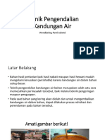 Teknik Pengendalian Kandungan Air