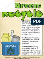 Go Green Recycle Activity