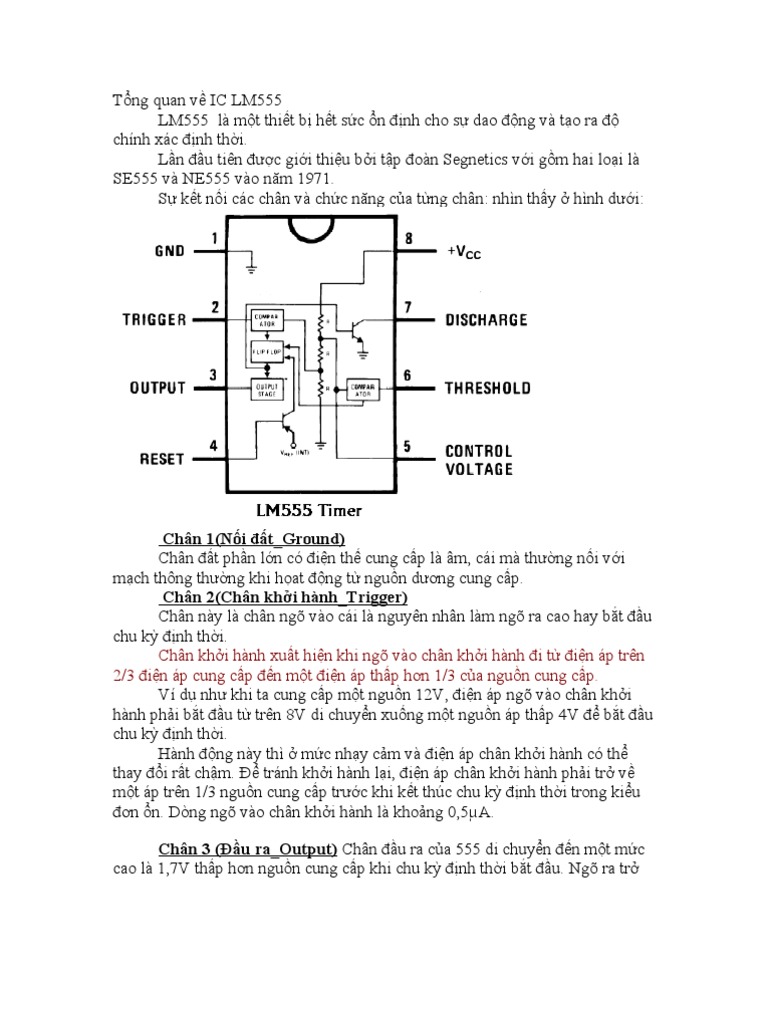 Tổng quan về IC LM555 | PDF