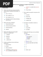 MCQ Unit I - C Language