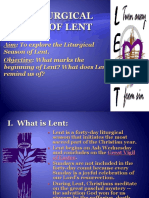 The Liturgical Season of Lent Presentation