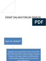 Debat Dalam Forum Diskusi