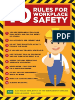 Workplace Safety Rules Poster A3