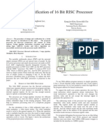 Design & Verification of 16 Bit RISC Processor