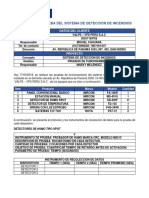 Formato Prueba de Sistema de Detección de Incendios PDF
