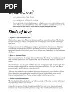 Types and Definitions of Love | PDF | Love | Intimate Relationships