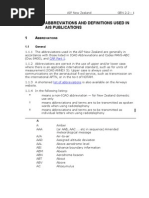 NOTAM Abbreviations