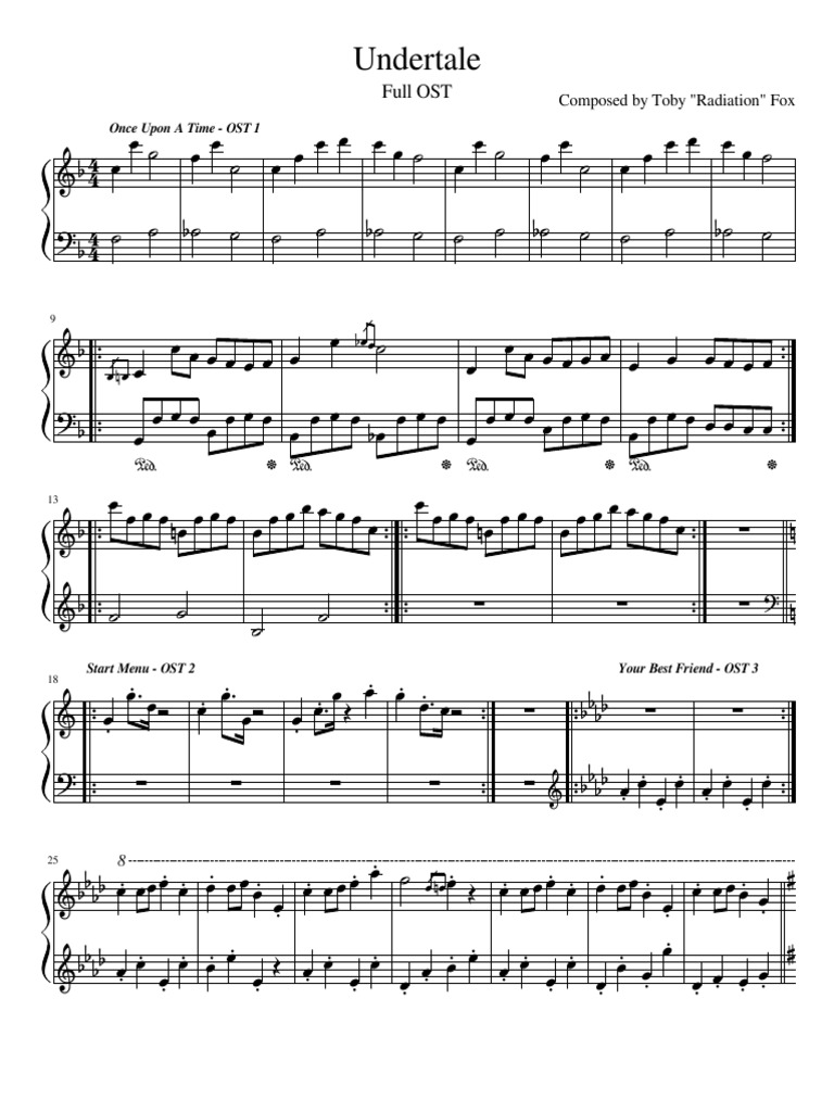 Undertale Full OST | PDF