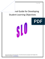 3 - Instructional Guide For Developing Student Learning Objectives