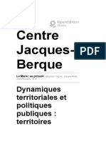 Dynamique Territoriale PDF