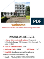 External Academic Monitoring Comitee Vikramshila Polytechnic Darapur-Dv Shirbhate