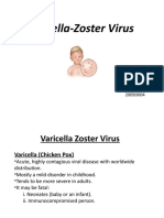 Varicella-Zoster Virus: Signs, Symptoms, Transmission and Prevention