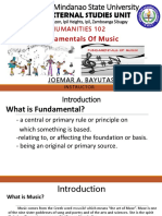 Fundamentals of Music (Introduction)