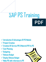 SAP PS Training GR