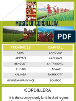 Music of the Cordillera Provinces