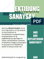 REPLEKTIBONG Sanaysay