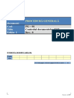 PG - 01, Ed.1controlul Documentelor SMI