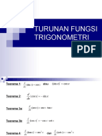 Turunan Fungsi Trigonometri