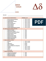 Lista de Necesidades Parque de Bomberos