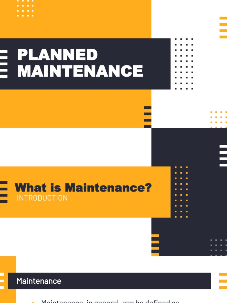 Understanding Planned Maintenance Systems | PDF | Computers ...