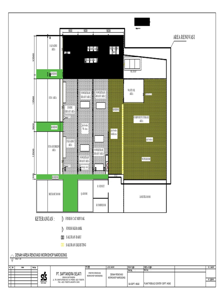 Proyek Renovasi Workshop Narogong | PDF