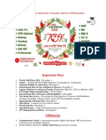 300 Best Current Affairs Part 1 December 2019 Free PDF Download