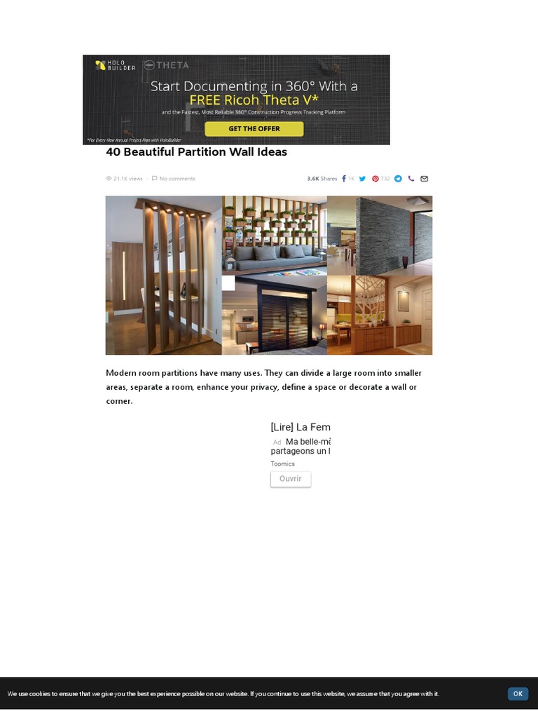 40 Beautiful Partition Wall Ideas - Engineering Discoveries PDF | PDF