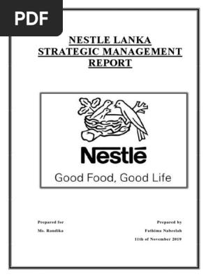 STRATEGIC MANAGEMENT REPORT (Nestle)