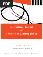 Download International Journal of Software Engineering IJSE Volume 1 Issue 2 by AI Coordinator - CSC Journals SN44893104 doc pdf