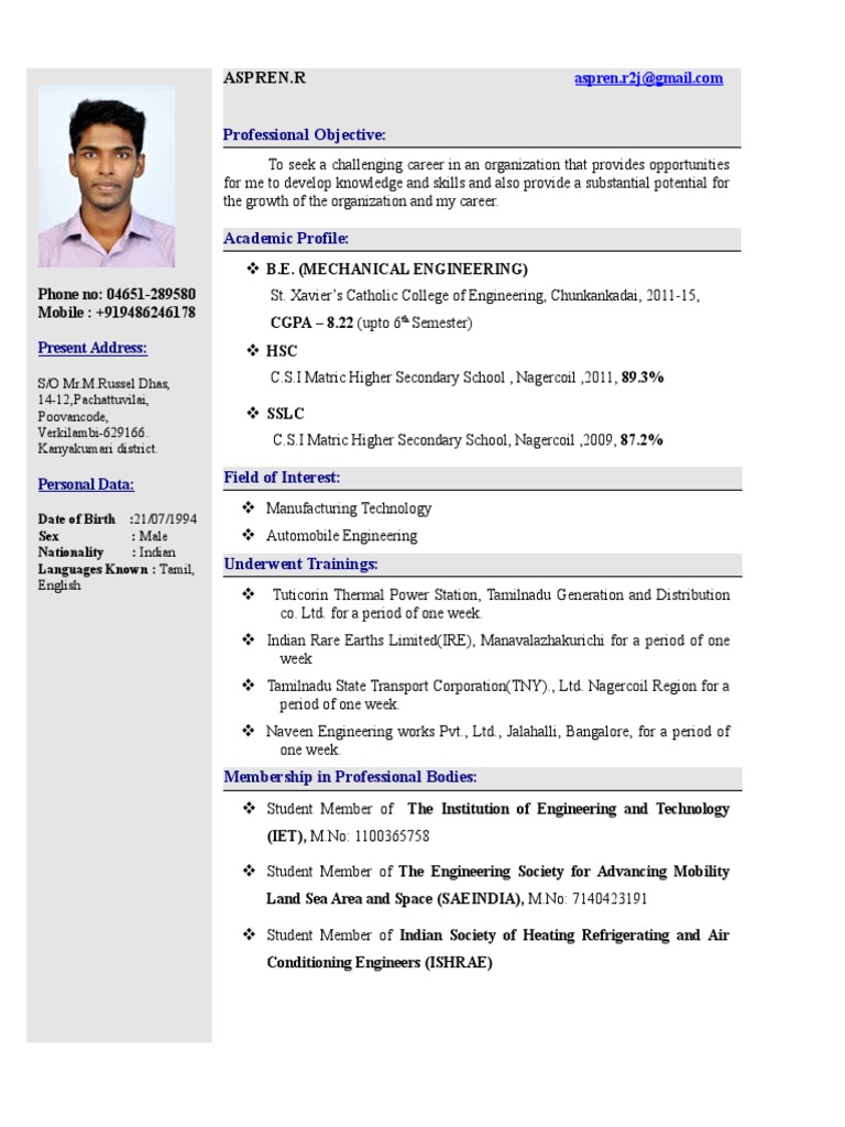 Aspren Resume | PDF
