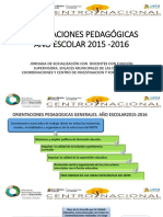 Orientaciones Pedagógicas