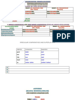 ADJECTIVE COMPARISON Worksheet