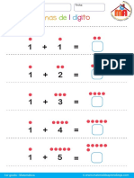 001 Sumas de 1 digito para primer grado fácil.pdf