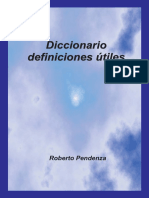 Pendenza, Roberto - Diccionario Definiciones Útiles