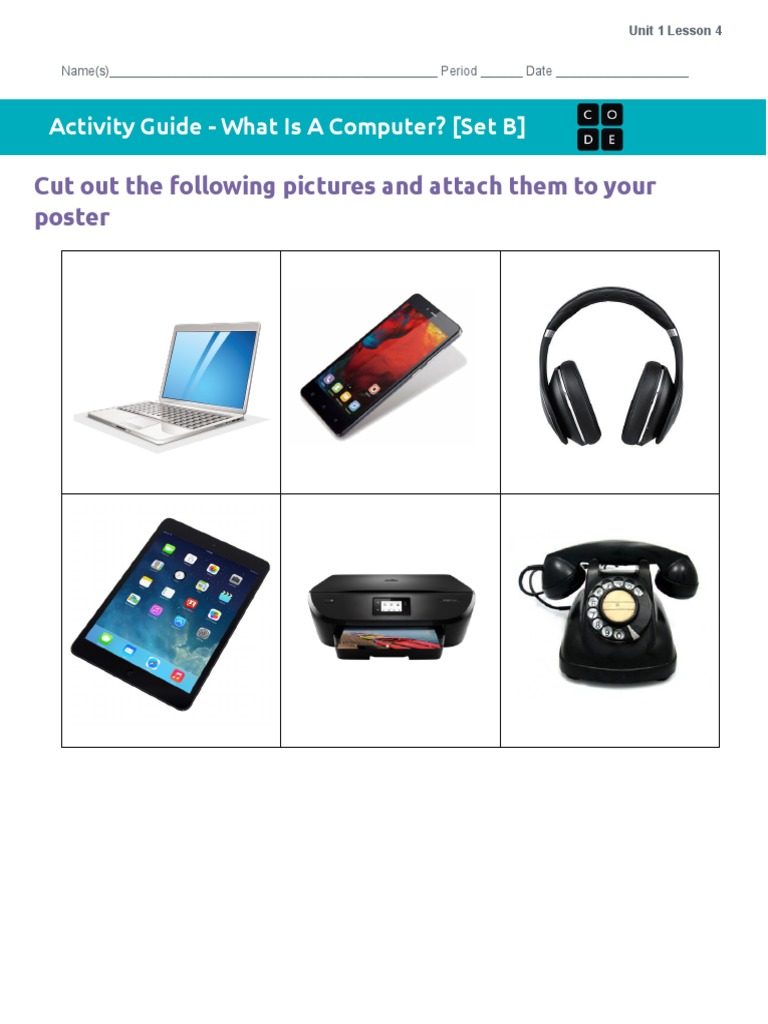 U1L04 Activity Guide - What Is A Computer - (Version B) PDF | PDF