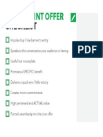 Entry-Point Offer Checklist PDF