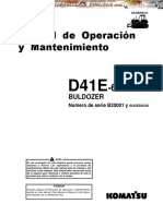 Manual Operacion Mantenimiento Bulldozer d41e Komatsu