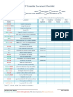 ICH GCP Essential Document Checklist