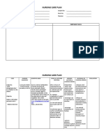 Nursing Care Plan: Clinical Portrait Pertinent Data