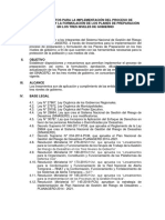 LINEAMIENTOS PARA LA IMPLEMENTACIÒN DEL PROCESO DE PREPARACIÒN EN LOS TRES NIVELES DE GOBIERNO